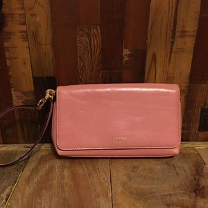 Kate Spade Pink Wristlet or Small Clutch Strap Bag